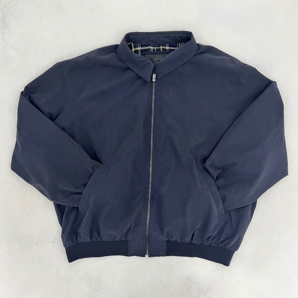 Weatherproof Mens Size XXL Windbreaker Full Zip Jacket Navy Blue‎ Performance